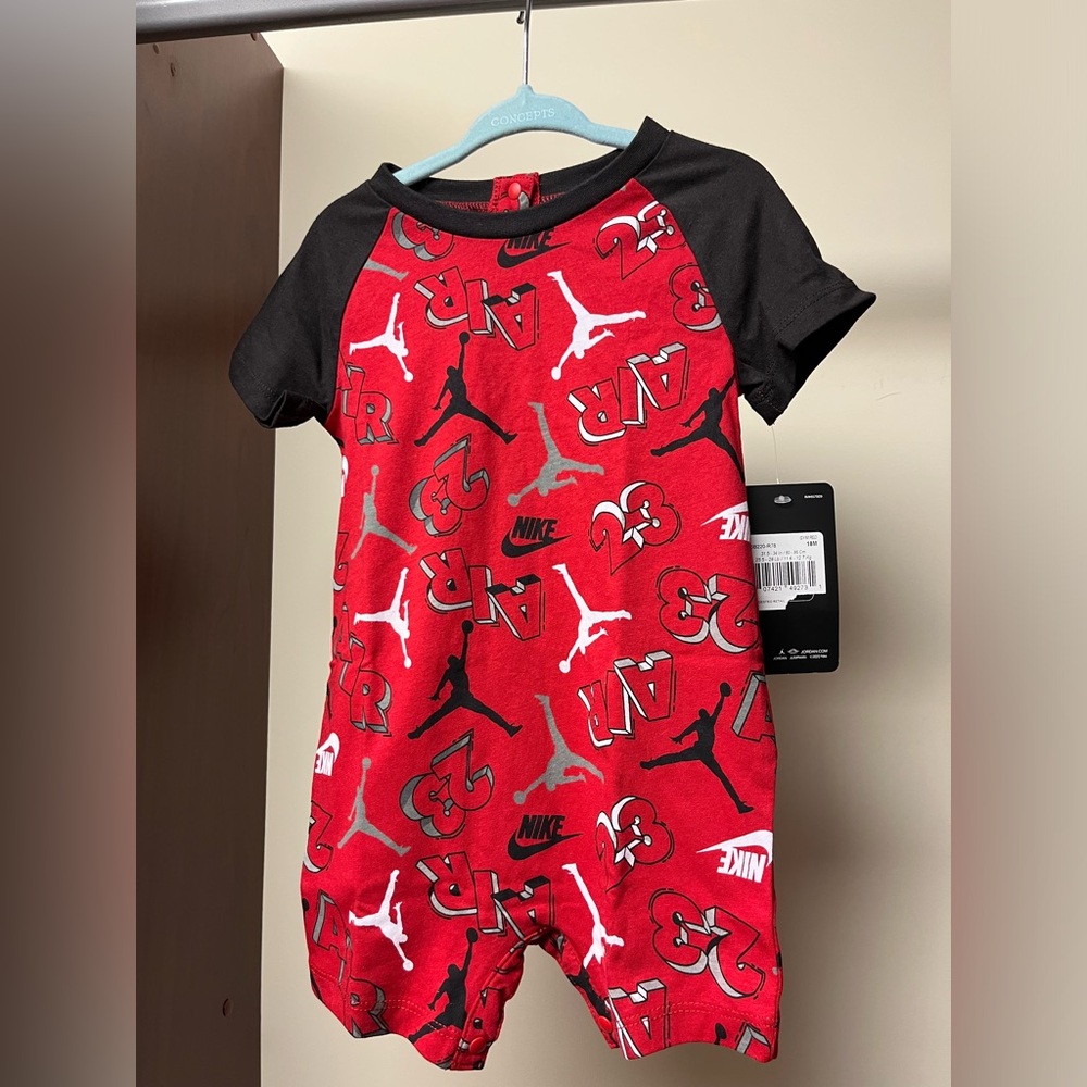 New Baby Nike Logo Romper
